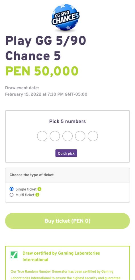 Play Lotto 5/90 Chance 5 Online .